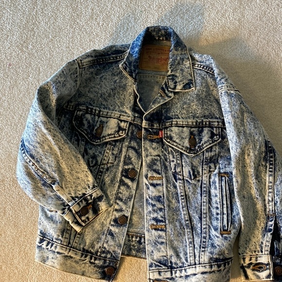 Levi's Other - Vintage kids Levi acid wash Jean jacket